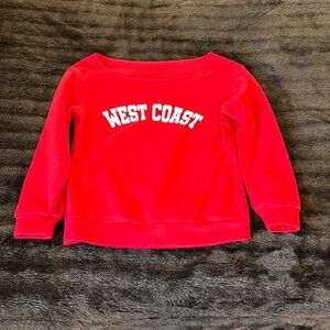 Red crewneck from SHEIN